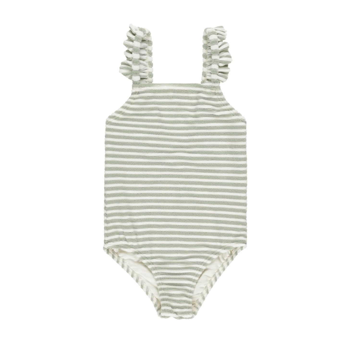 Positano One-Piece || Sage Stripe