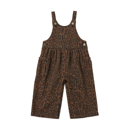 Wide Leg Overall || Leopard