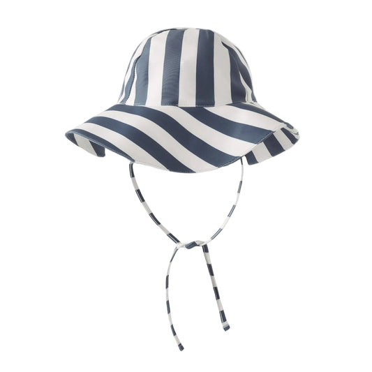 Floppy Swim Hat Navy Stripe - Rylee + Cru | Kids Clothes | Trendy Baby Clothes | Modern Infant Outfits |