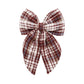 Oversized Bow | Burgundy Plaid