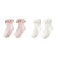 Lace Trim Socks, 2-pack | Blush, Ivory