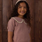 Pointelle Collared Top Rosewood - Rylee + Cru | Kids Clothes | Trendy Baby Clothes | Modern Infant Outfits |