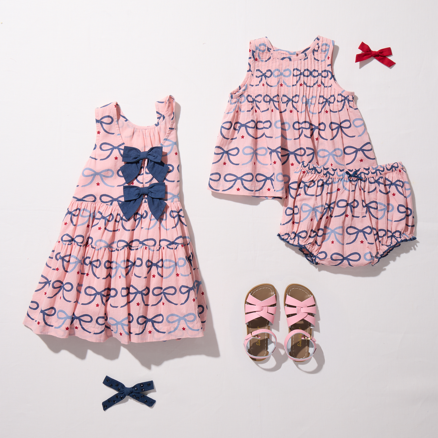 Baby Girls Jaipur 2-PC Set - Pink Bows