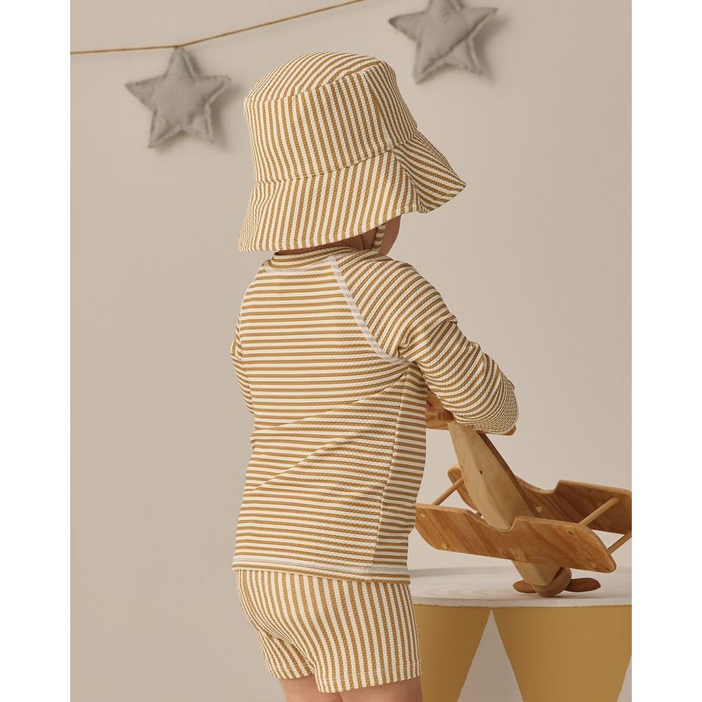 Bucket Hat || Honey Stripe Small