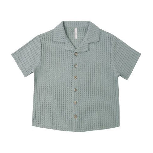 Lapel Collar Shirt || Sea Green