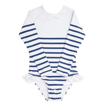 breton stripe rashguard one piece