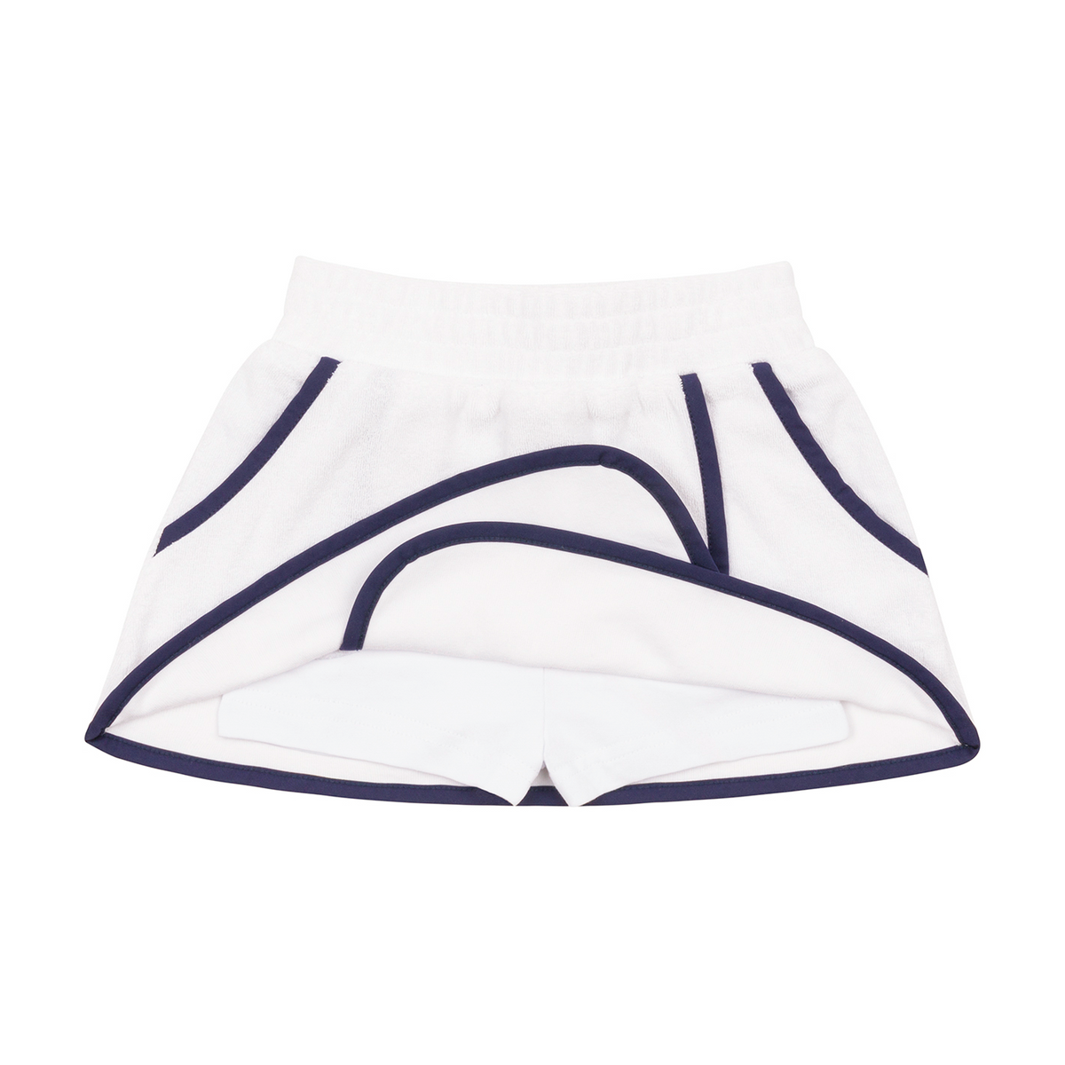 white french terry tennis tank top and skort set