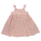 Girls Tia Dress - Pink Prairie Block Print