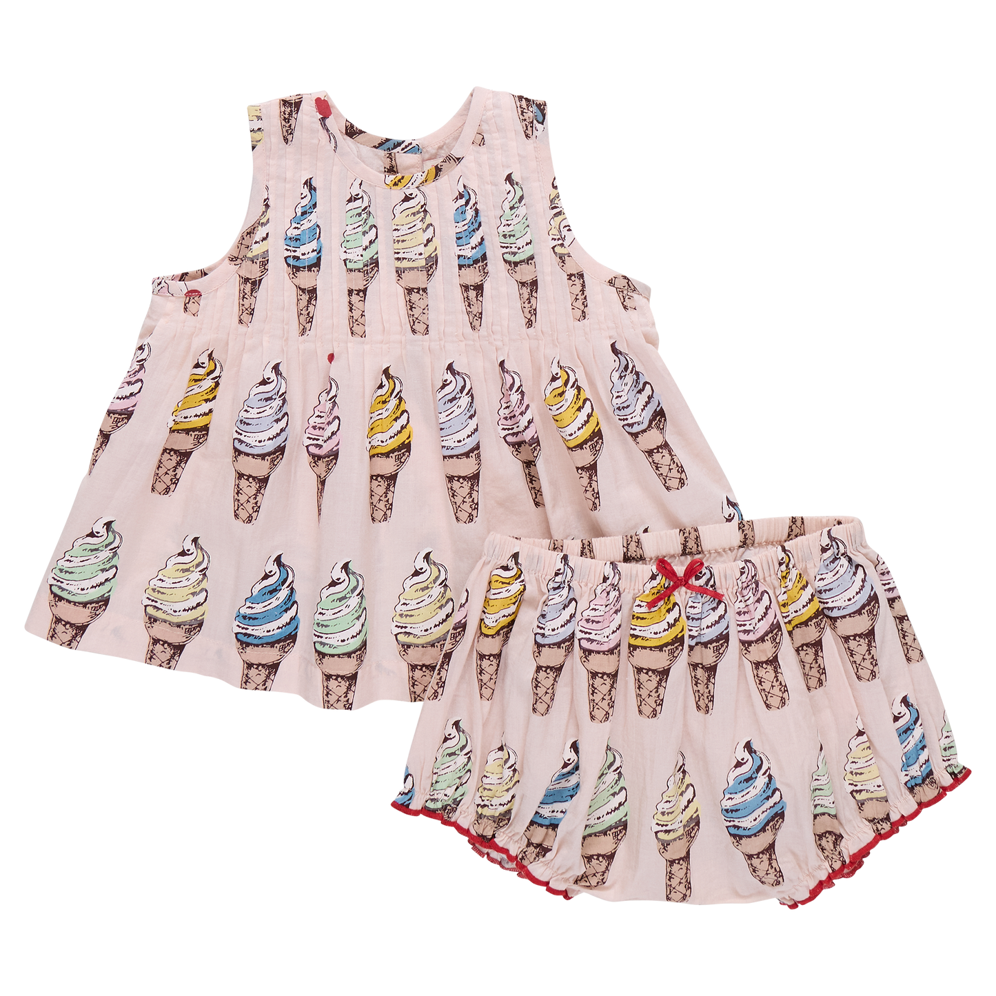 Baby Girls Jaipur 2-PC Set - Pink Soft Serve