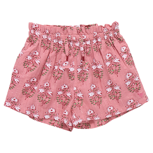 Girls Theodore Short - Pink Strawflower