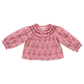 Girls Ava Top - Pink Strawflower