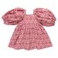Girls Mary Barrett Dress - Pink Strawflower