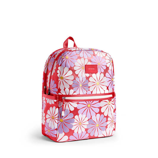Kane Double Pocket Large Backpack - Ruby Floral