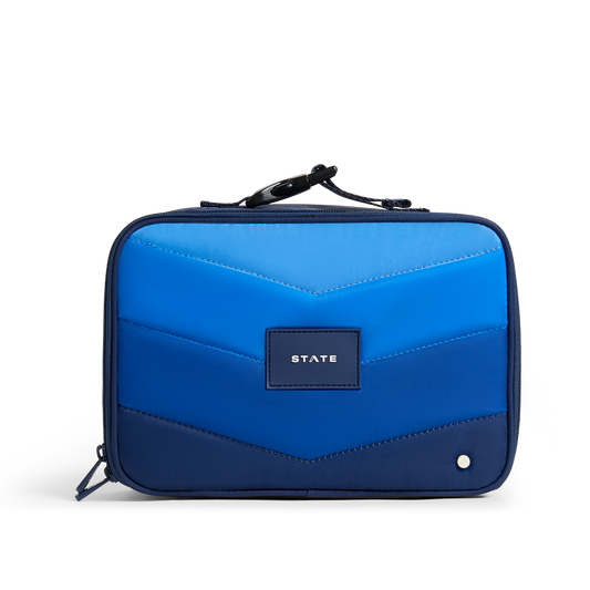 Rodgers Lunch Box - Blue Chevron