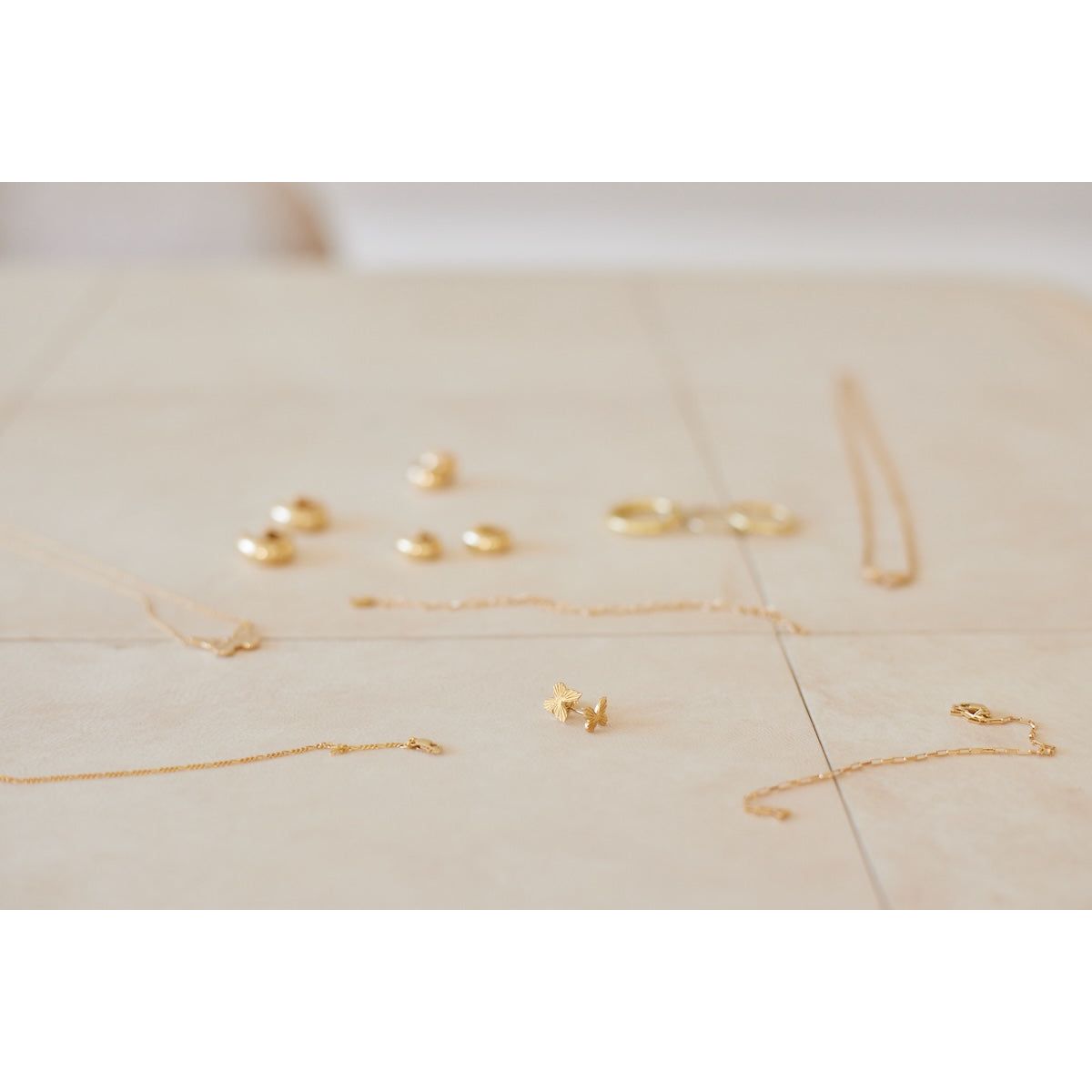 14K Butterfly Studs