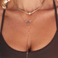 Flush Set Diamond Butterfly Necklace