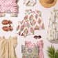 Girls Misha  2-PC Set - Pink Bellflower