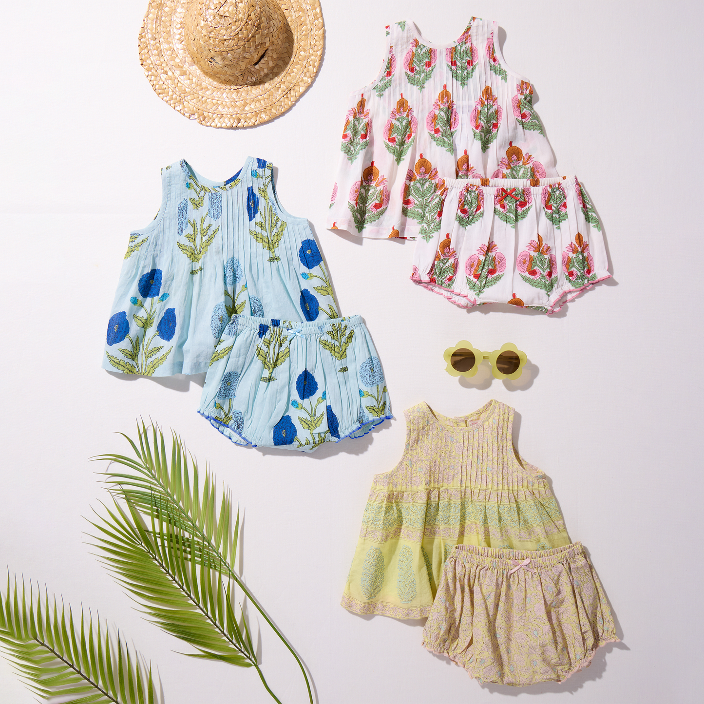 Baby Girls Jaipur 2-PC Set - Pink Bellflower