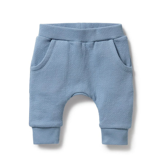 STORM BLUE ORGANIC QUILTED PANT