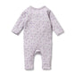 Lulu Daisy Organic Waffle Ruffle Zipsuit