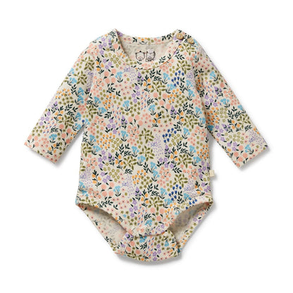 Tiny Bloom Organic Bodysuit by Wilson and Frenchy – made from organic cotton
