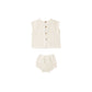 Scallop Knit Baby Set || Natural