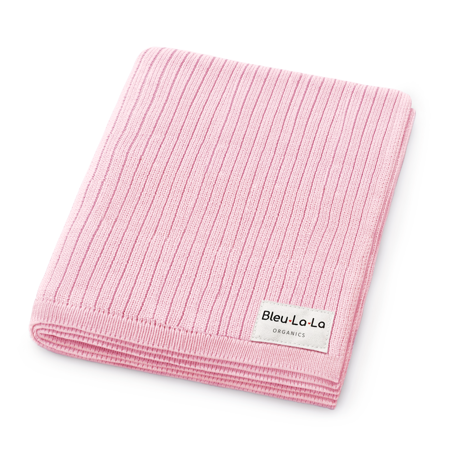 Bleu La La - NEW! 100% Luxury Organic Cotton Ribbed Baby Swaddle Blanket: Bubblegum