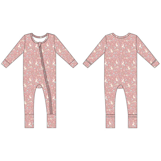 Convertible Romper - Woodland Bunny