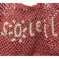 St Jean Jute Beach Tote "Soleil": Pink / OS
