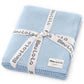 Bleu La La - 100% Organic Luxe Baby Blanket  : Denim Blue