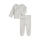 Riley 2 Piece Kimono Top and Pant Set - Clay Stripe