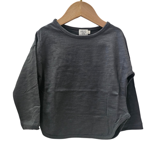 Long Sleeve Tee | Deep Charcoal