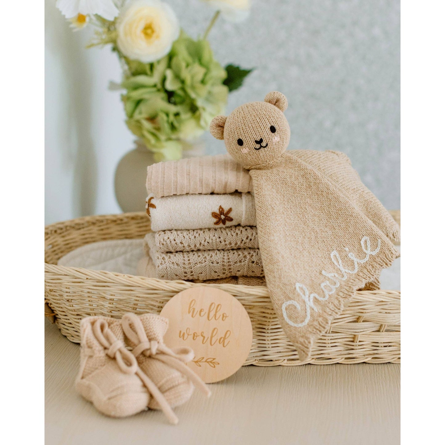 cuddle+kind - Baby bear lovey (honey)