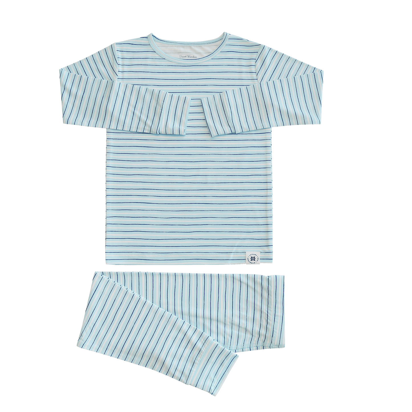Sweet Bamboo - Big Kid Pajama  Blue Stripe: Blue Stripe / Boy / 2 Years
