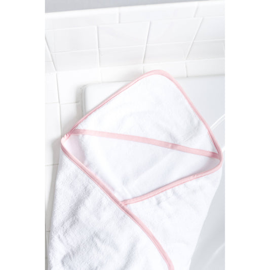 Hooded Terry Bath Towel | Light Pink