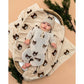 Brown Bear - Organic Cotton Jacquard Knit Baby Blanket: Oatmeal Heather