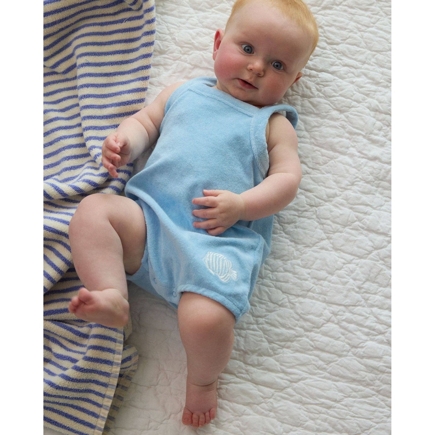 Terry Romper - Angelfish | Sky