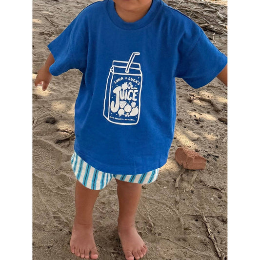 Juice Box Tee: Cobalt Blue