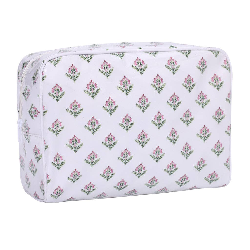 PVC Mahjong Bag Cosmetic Bag, Travel Toiletries Storage Bag: Wave / L