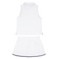 white french terry tennis tank top and skort set