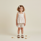 Organic Tie Up Top & Shorts Set - Pink  Bloom