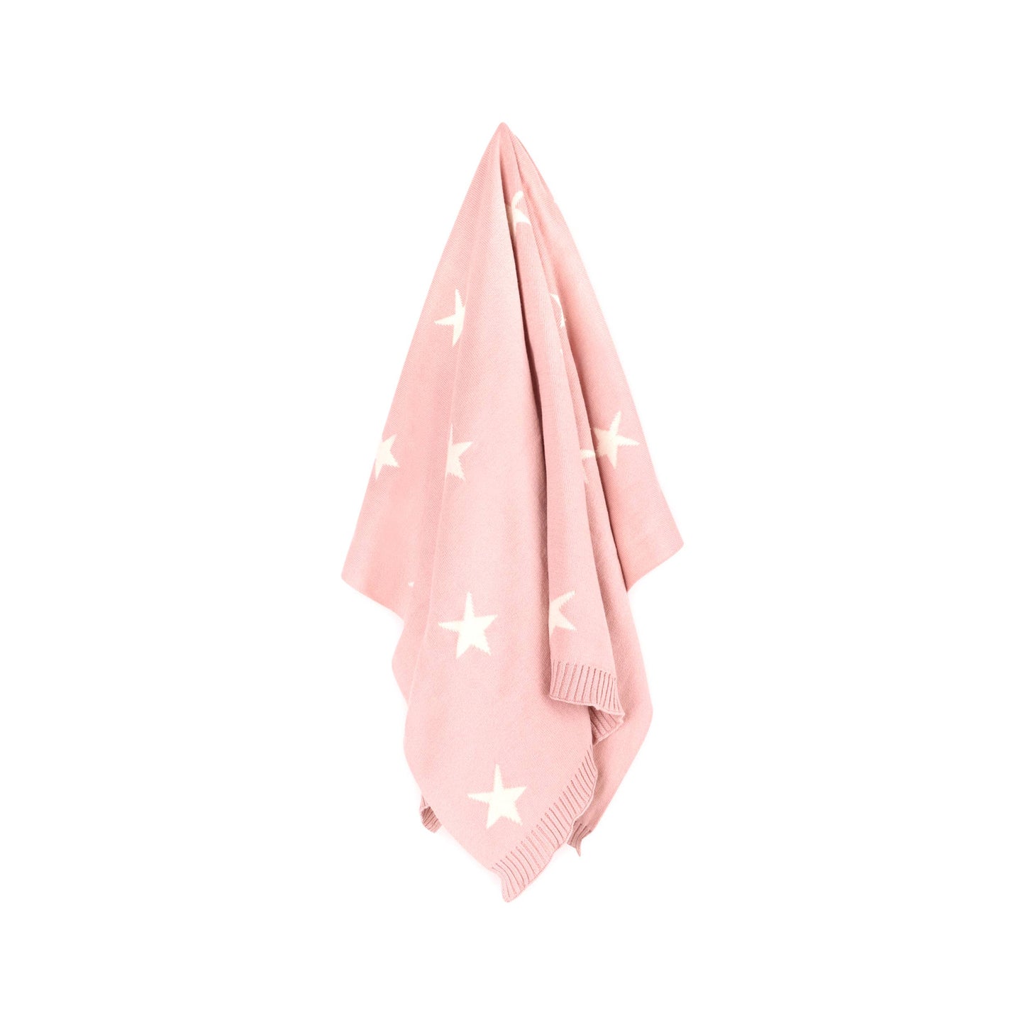 Stars Reversible Sweater Knit Baby Blankets Organic Cotton: Grey Heather