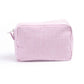 Seersucker Makeup Bag for Embroidery, Personalized Cosmetic Bag: Pink