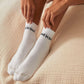 LUNYA - 3 Pack Organic Cotton Socks: Sincere White/Immersed Black / M/L