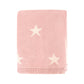 Stars Reversible Sweater Knit Baby Blankets Organic Cotton: Grey Heather