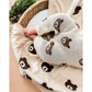 Brown Bear - Organic Cotton Jacquard Knit Baby Blanket: Oatmeal Heather