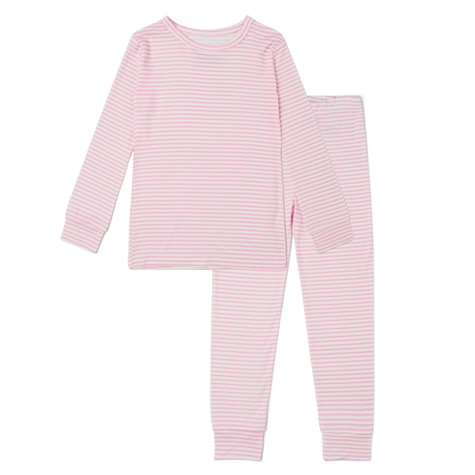 Ballet Stripe Bamboo Toddler Pajama Set