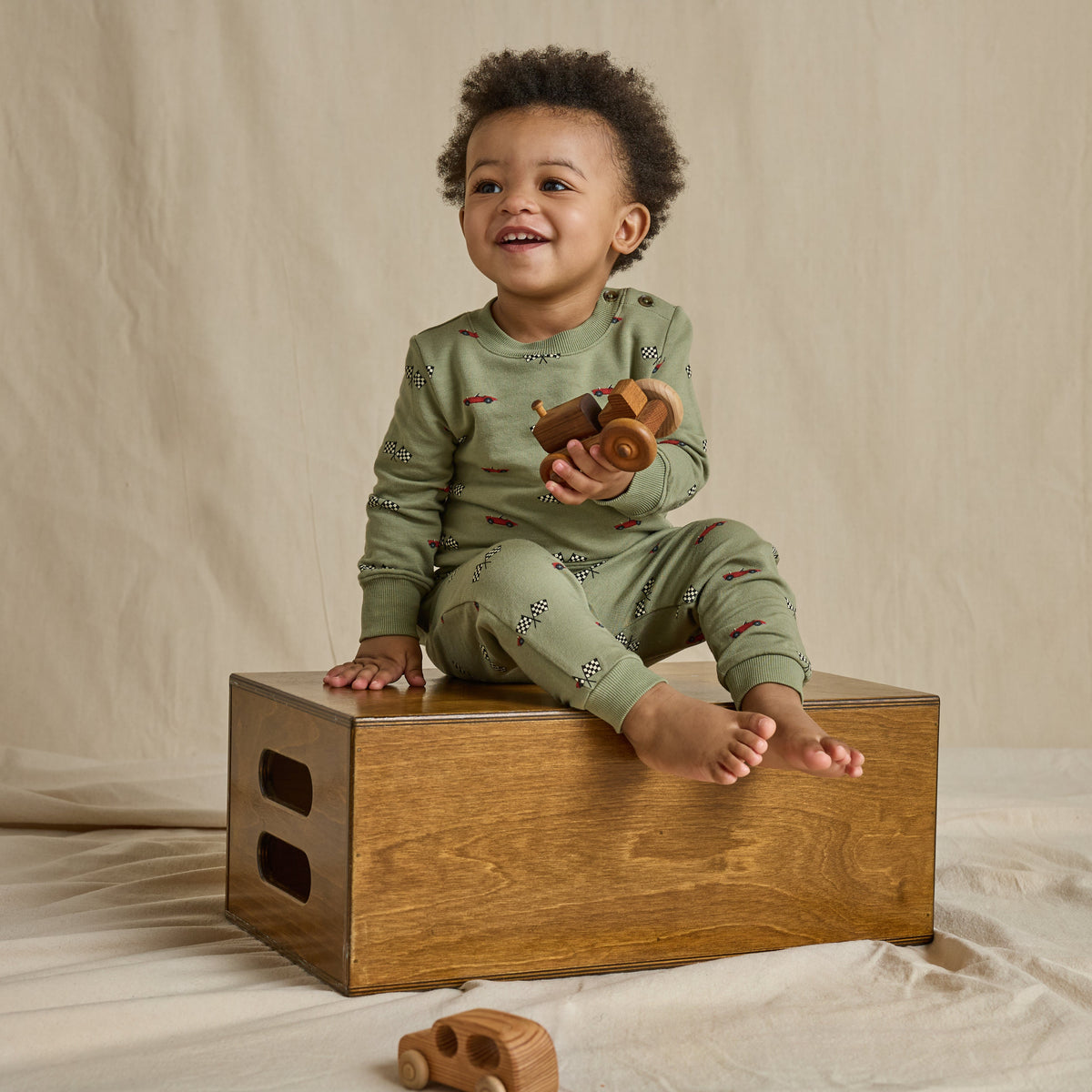 Baby Jax Jogger Set - Racecars
