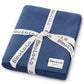 Bleu La La - 100% Organic Luxe Baby Blanket  : Denim Blue