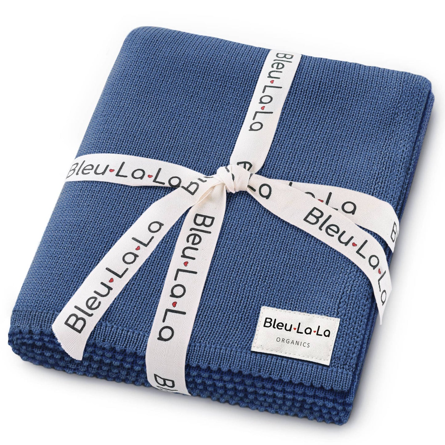 Bleu La La - 100% Organic Luxe Baby Blanket  : Milk Chocolate